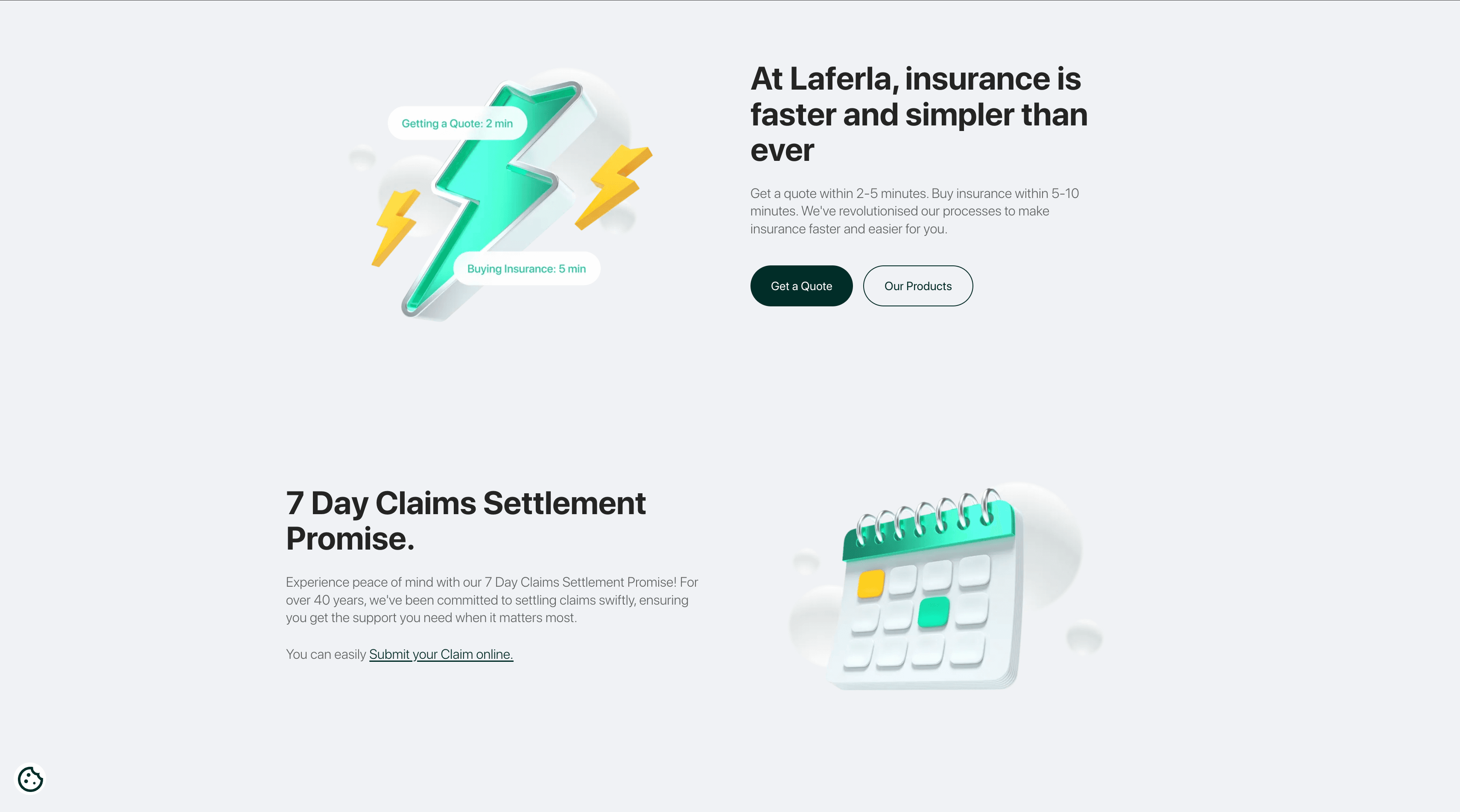 Laferla Website interface view 1