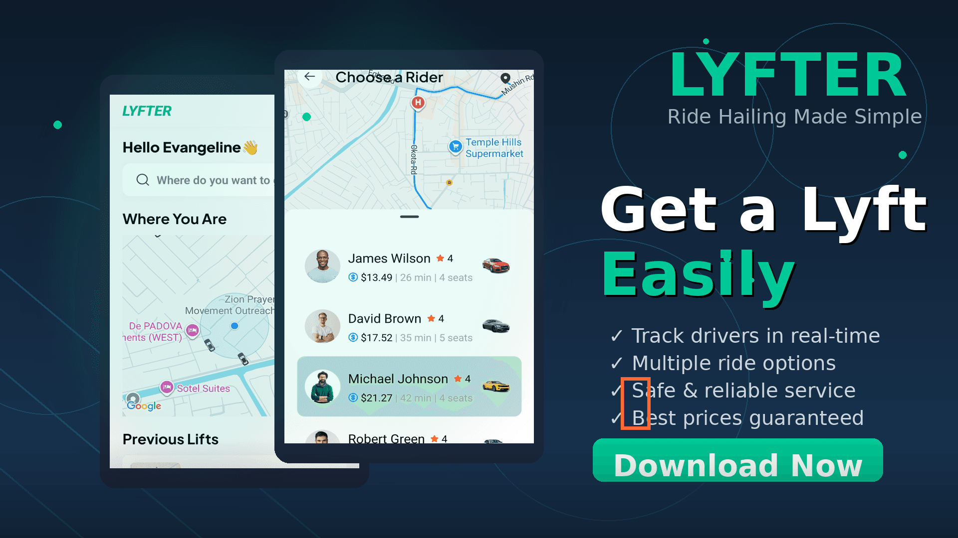 Lyfter interface