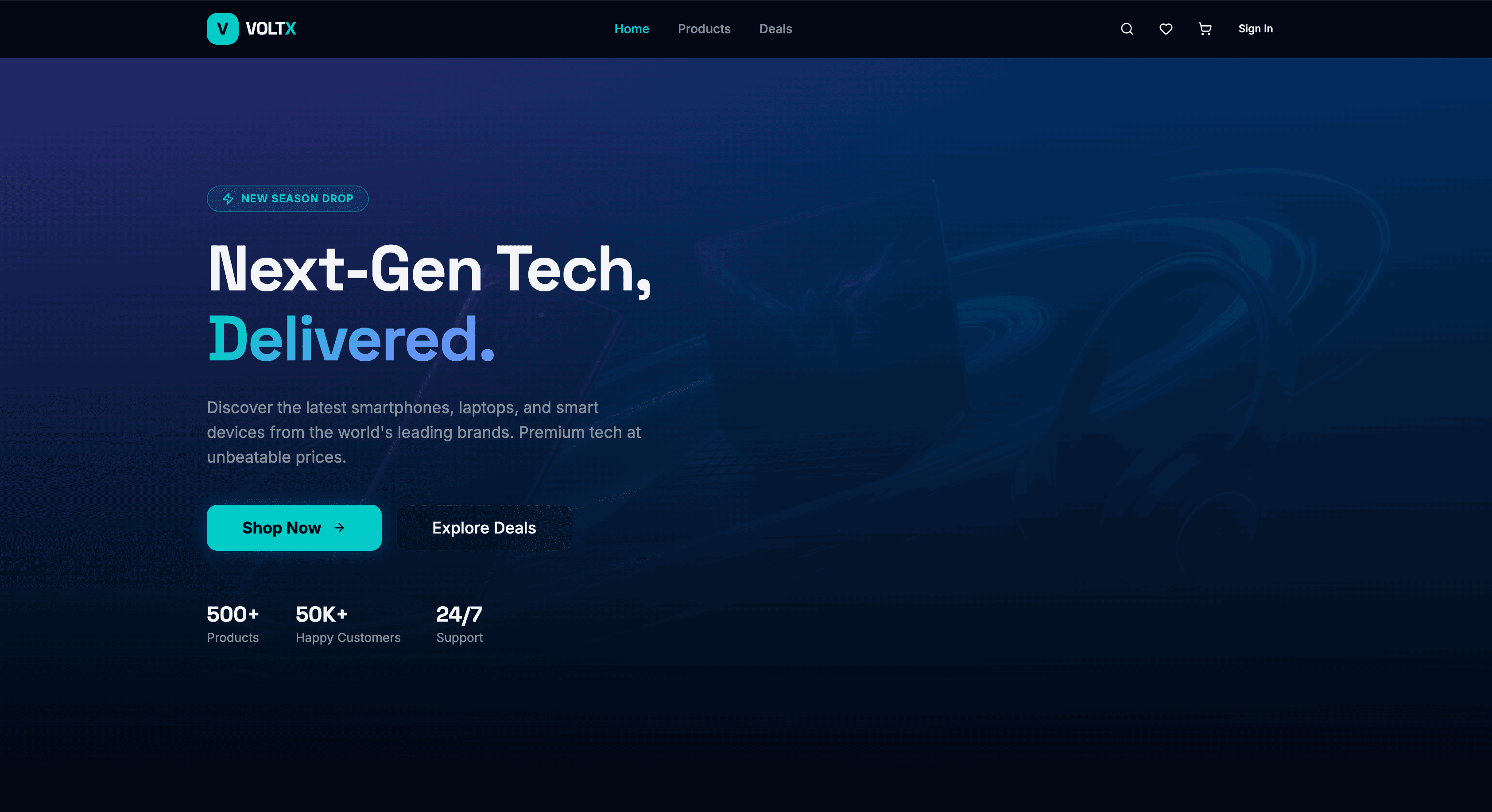 Voltx interface
